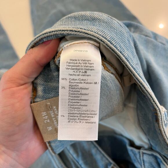 NWT Madewell The Plus Curvy Perfect Vintage Jean in Coffey Wash: Worn-In Edition - Picture 10 of 14